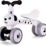 Baby Balance Bike Toys for 1 Year Old, Birthday Gifts for Boys and Girls, Silent Wheels & Non-Pedal Baby Walker Riding Toys for 10-36 Months Toddlers, Kids First Bike Gifts Spotty Dog