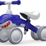 Baby Balance Bikes Seat Adjustable Toddler Riding Toy for 1 + Year Old Boys Girls, 12-48 Months Baby's First Bike First Birthday Blue Shark