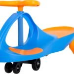 Wiggle Car Ride on Toy - Easy-to-Use Kid Car for Ages 3 Years and Up with No Batteries, Gears, or Pedals by  (Blue/Orange), Large,Yellow / Black