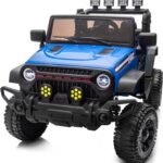 24V Kids Ride on Car, Kids Electric Vehicles Car Ride on Toy Truck for Toddlers w/Remote Control, 400W Motor - Blue