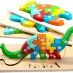 Wooden Toddler Puzzles for Kids Ages 2-4, Montessori Toys for 3 Year Old, Animal Toddler Toys Ages, 4-Pack Learning Toddler Puzzle